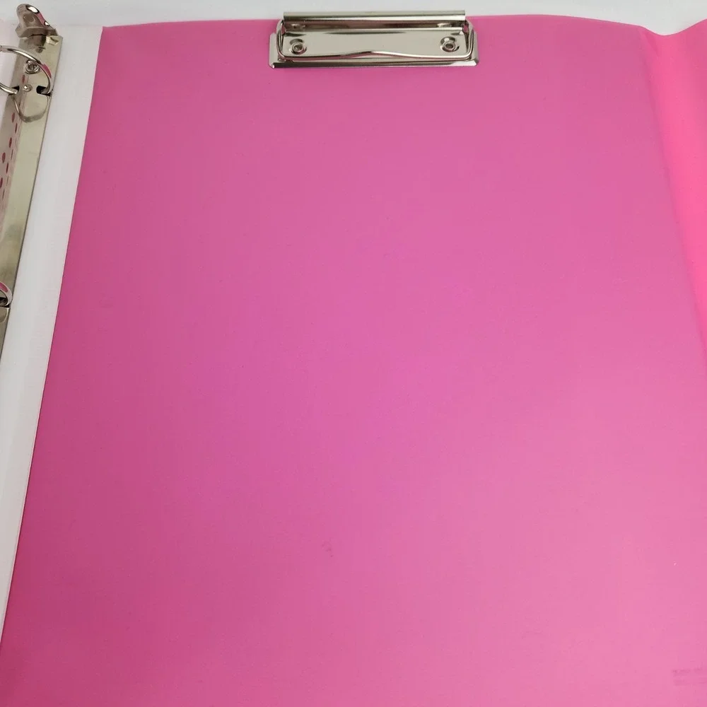 Vintage Trapper Keeper Retro Pink Sunset Binder‎ 3-Ring Pocket Clip Board